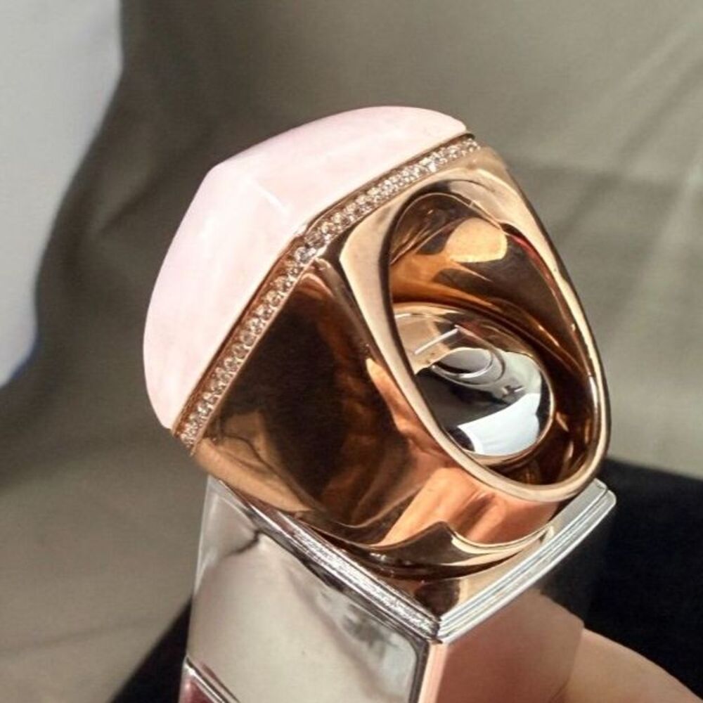 Michael Kors Blush Rush Collection Pink Stone Ring size 8 - Picture 6 of 13